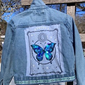 Up cycled kids, jean jacket